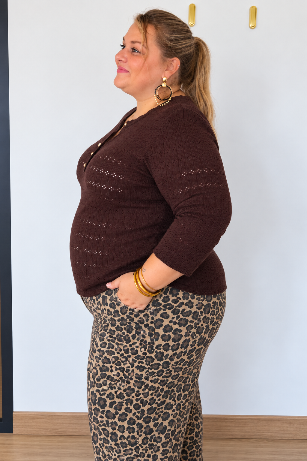 PULL ANAÉ MARRON