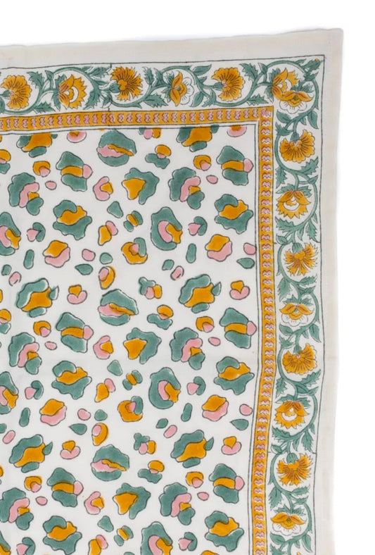FOULARD GM ROSA LEOPARD SAUGE