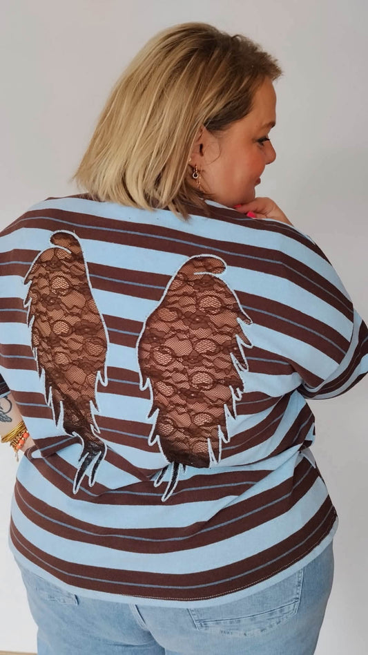 T-SHIRT ANGELE BLEU