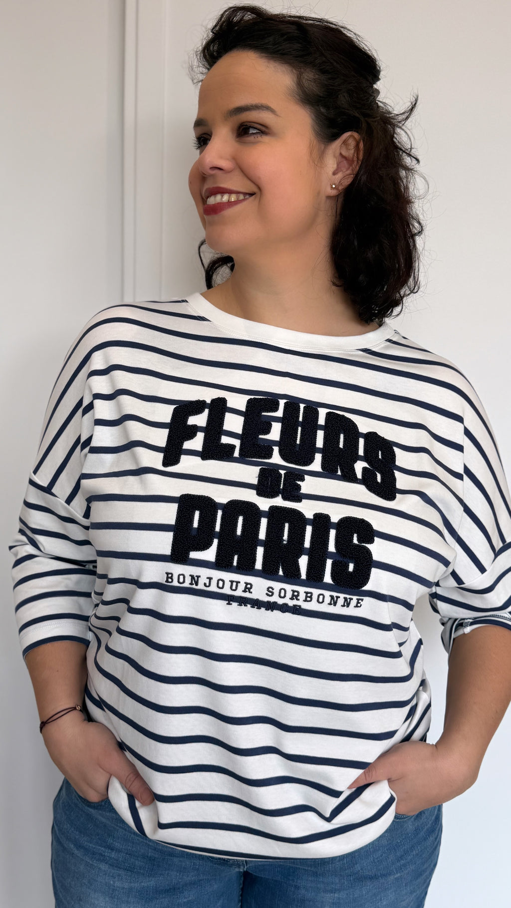 T-SHIRT MARINIERE FRANCE CECIL
