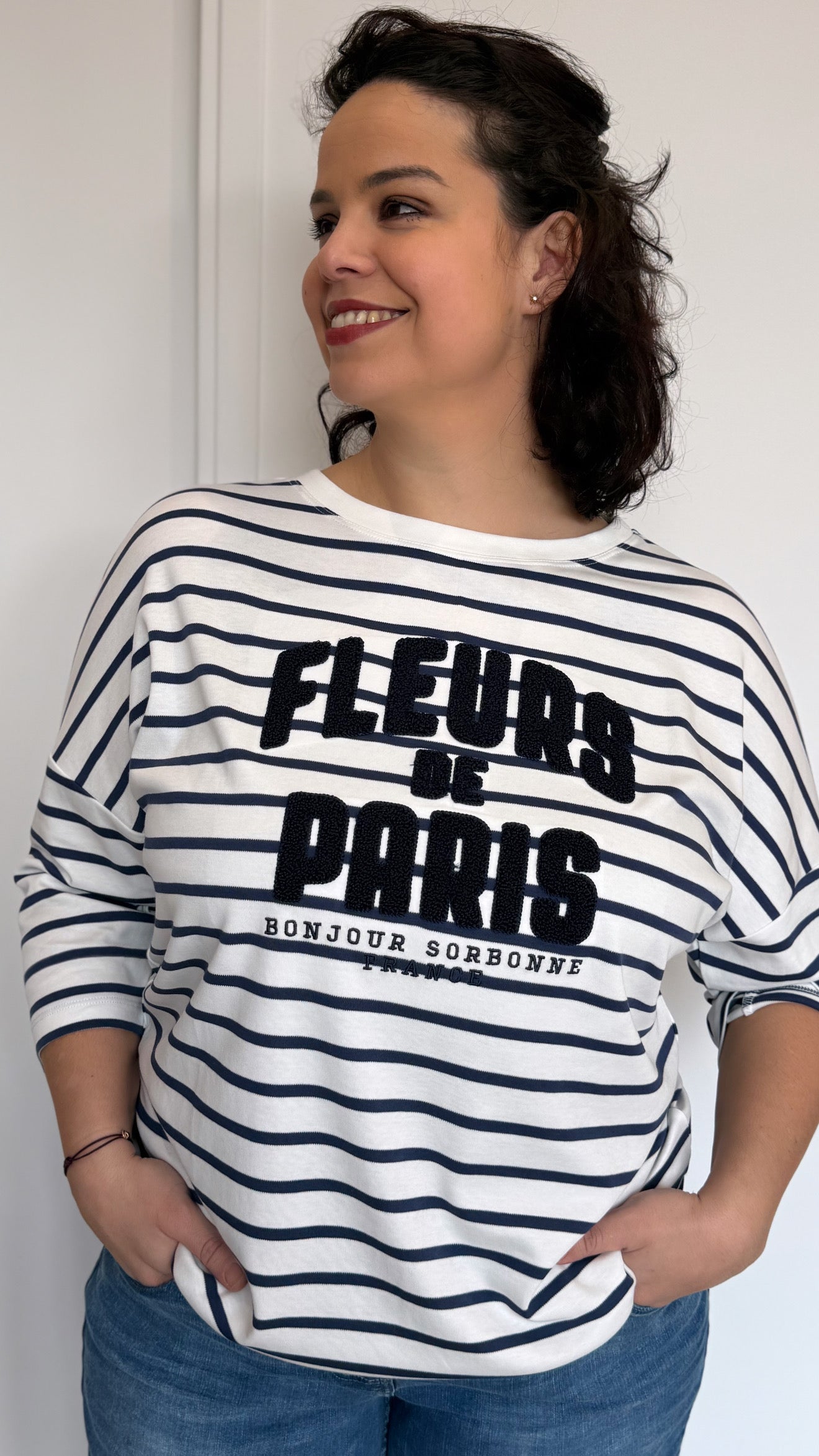 T-SHIRT MARINIERE FRANCE CECIL