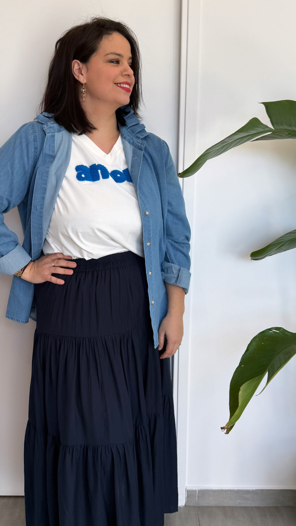 T-SHIRT AMOUR BLEU