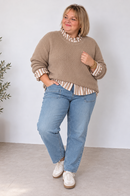 PULL CORANE BEIGE