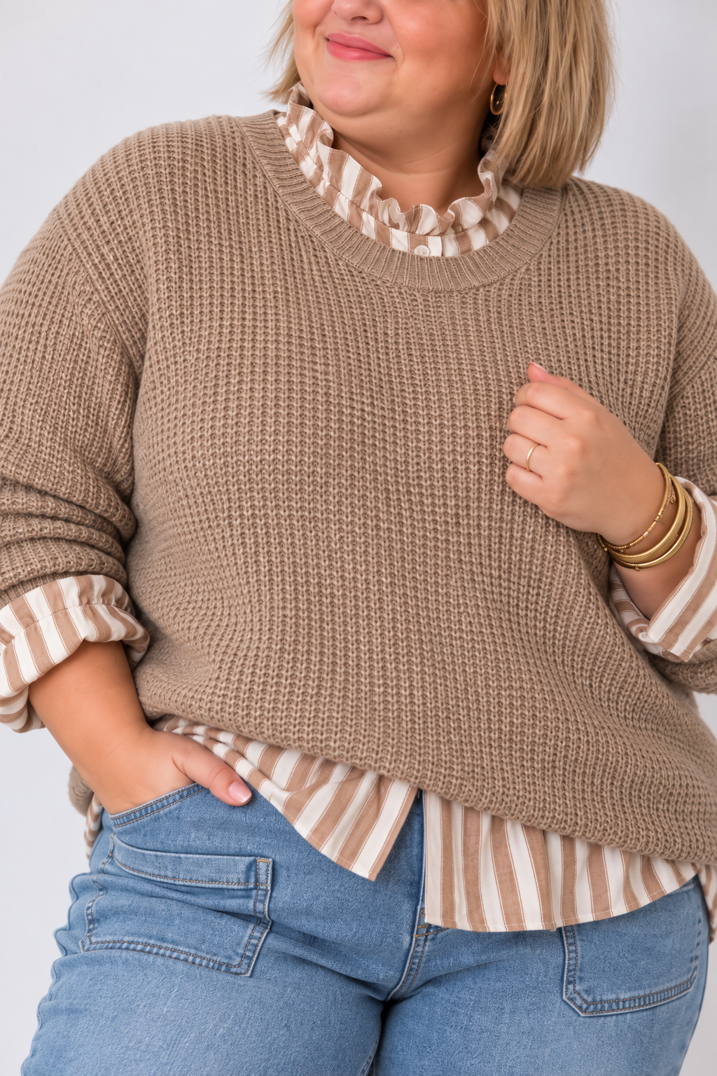 PULL CORANE BEIGE