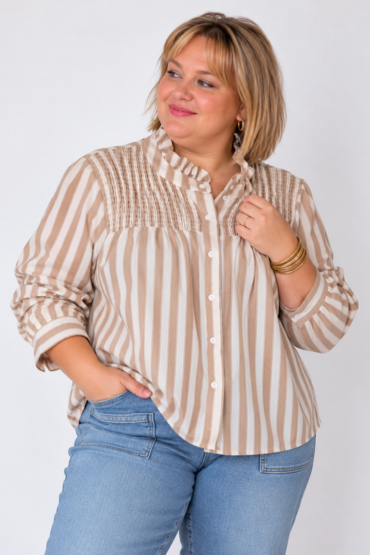CHEMISE SOLENE BEIGE