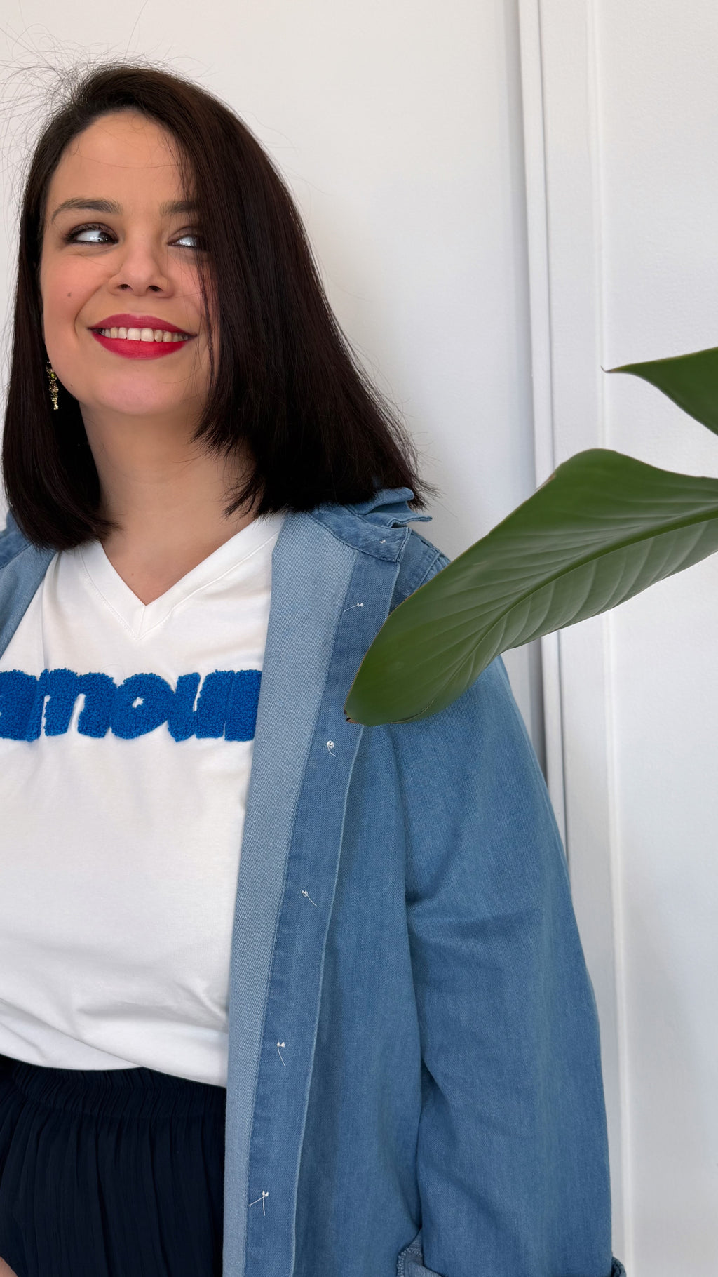 T-SHIRT AMOUR BLEU