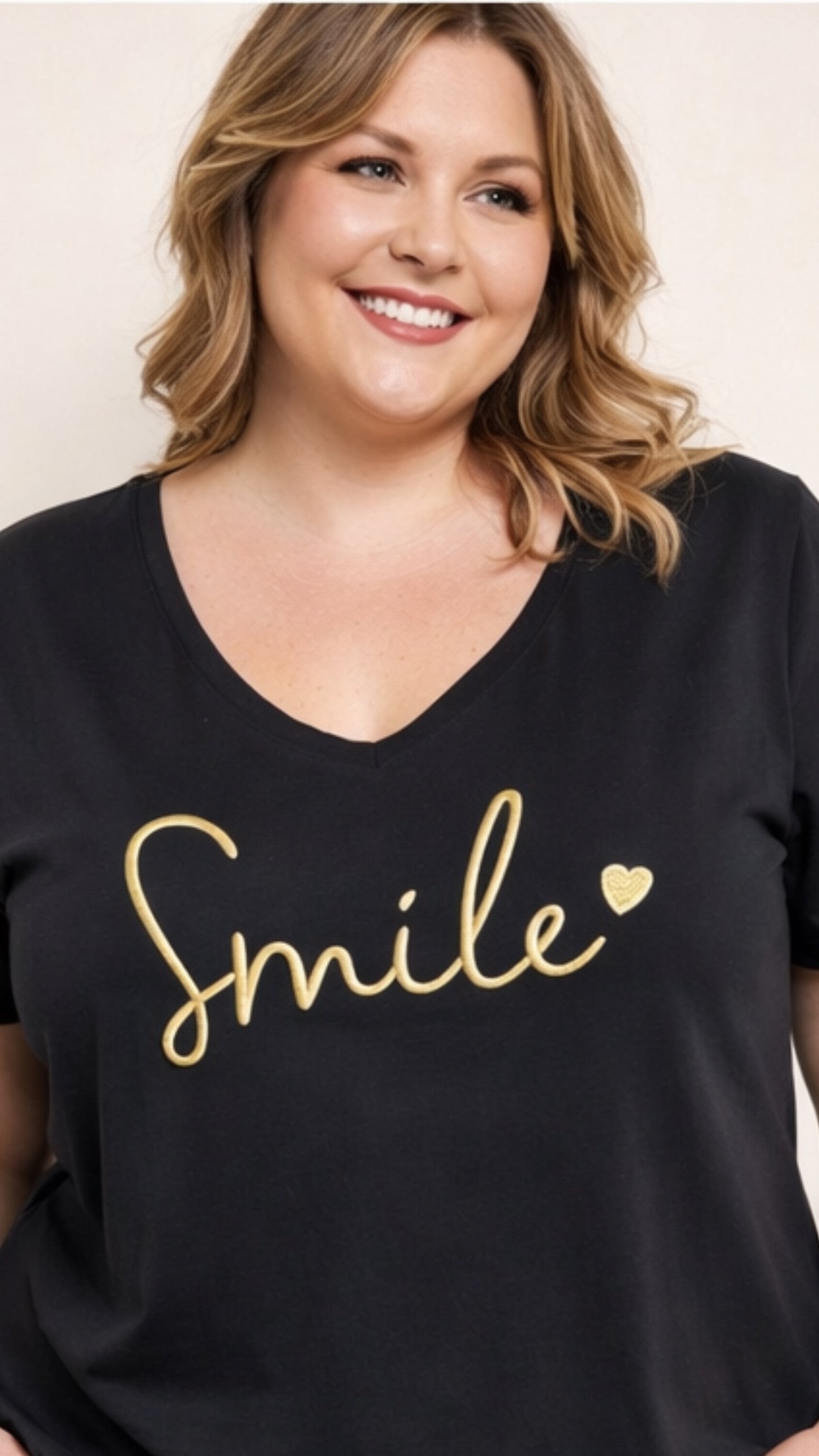 T-SHIRT SMILE NOIR