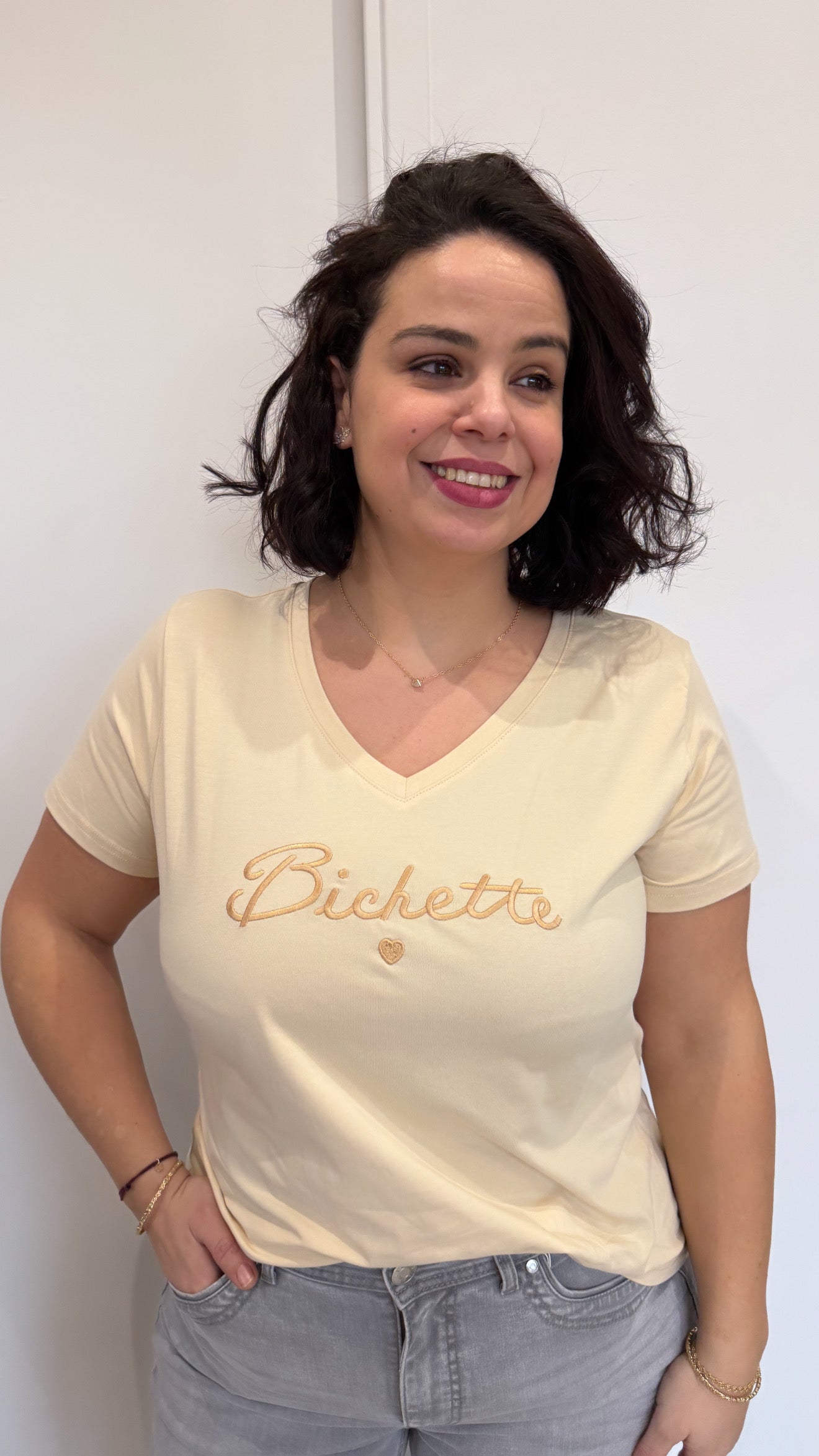 T-SHIRT BICHETTE BEIGE