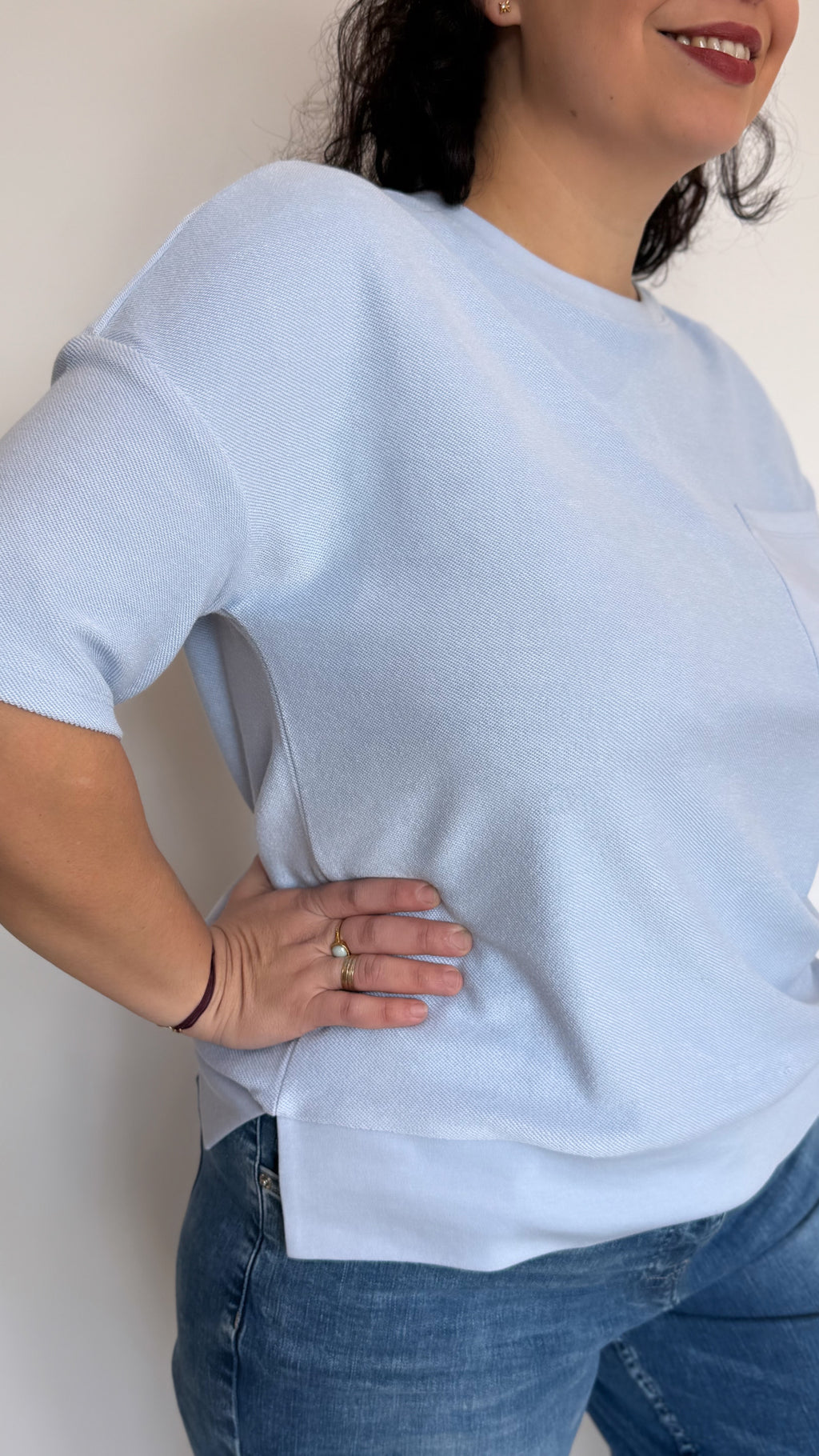 T-SHIRT SELINE BLEU