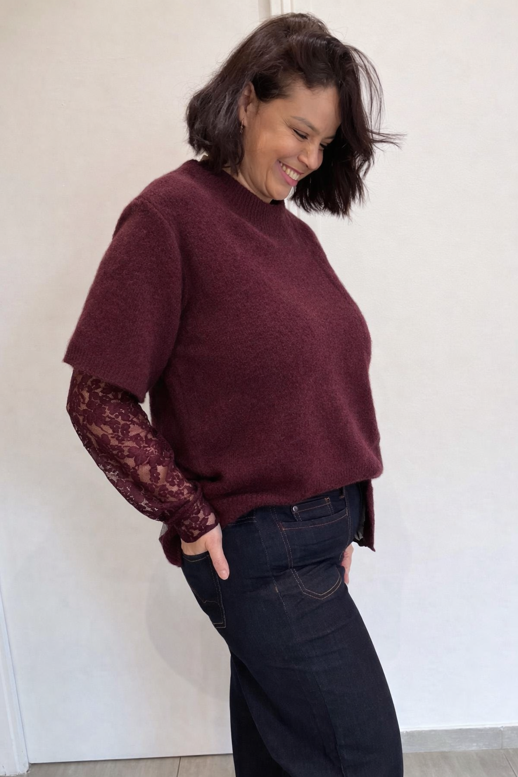 PULL JULIE BORDEAUX