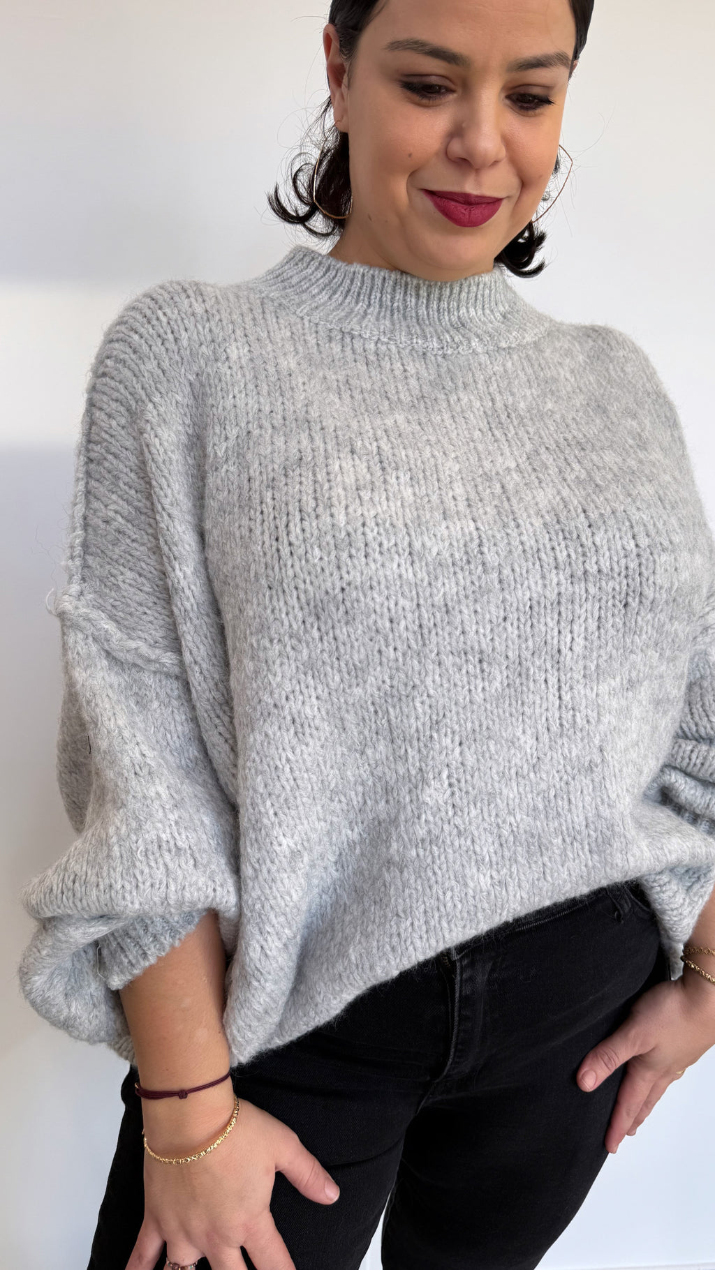PULL BERRY GRIS