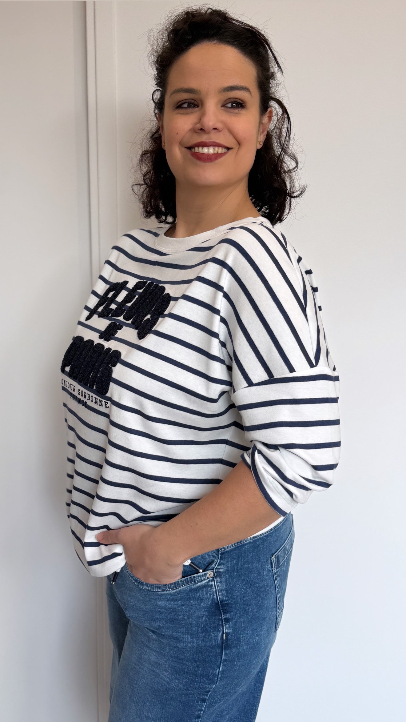 T-SHIRT MARINIERE FRANCE CECIL