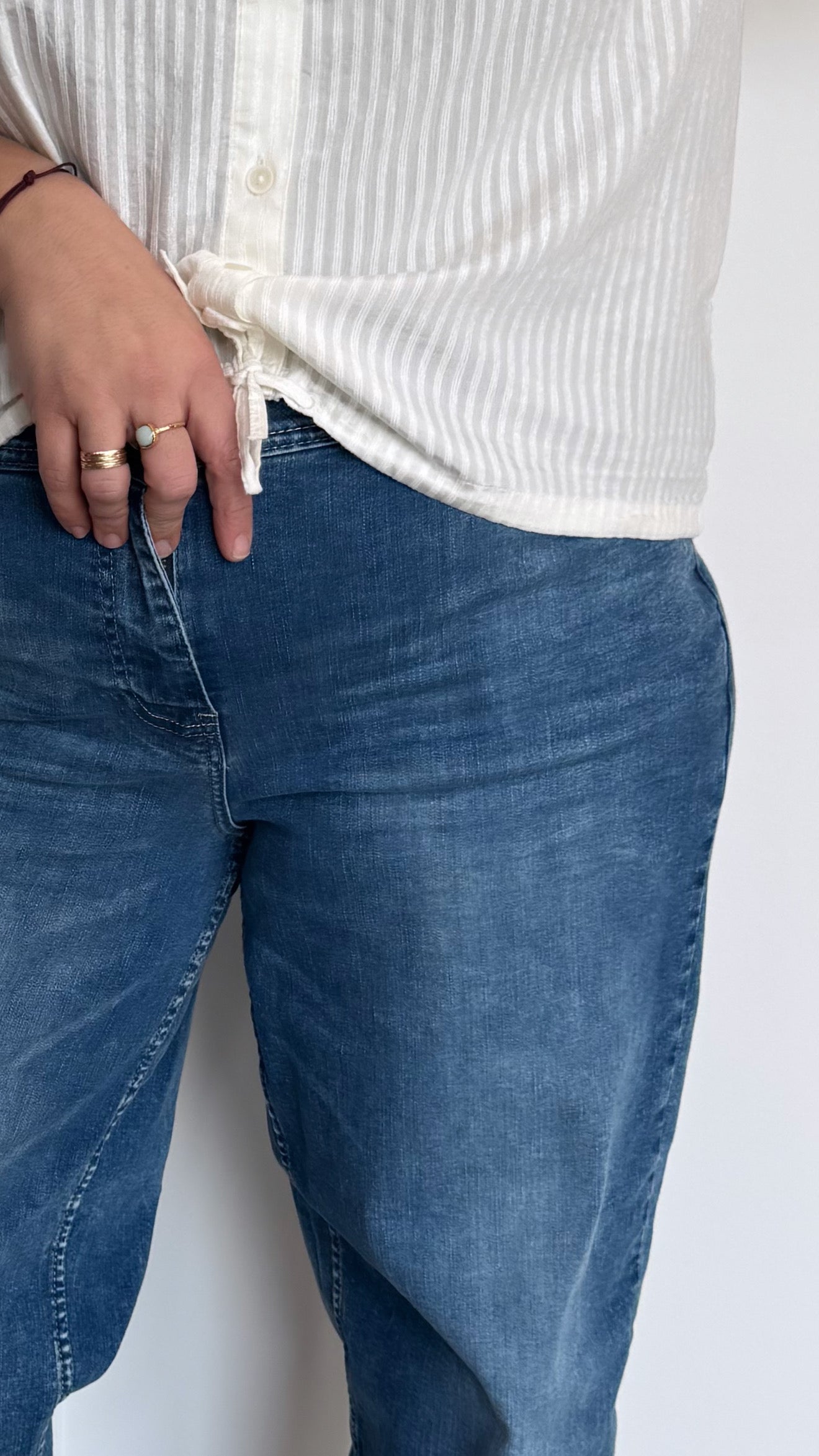 JEANS BARREL SCARLETT