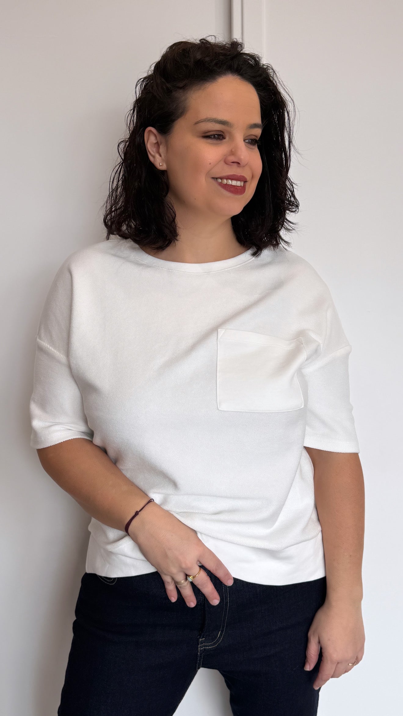 T-SHIRT SELINE BLANC