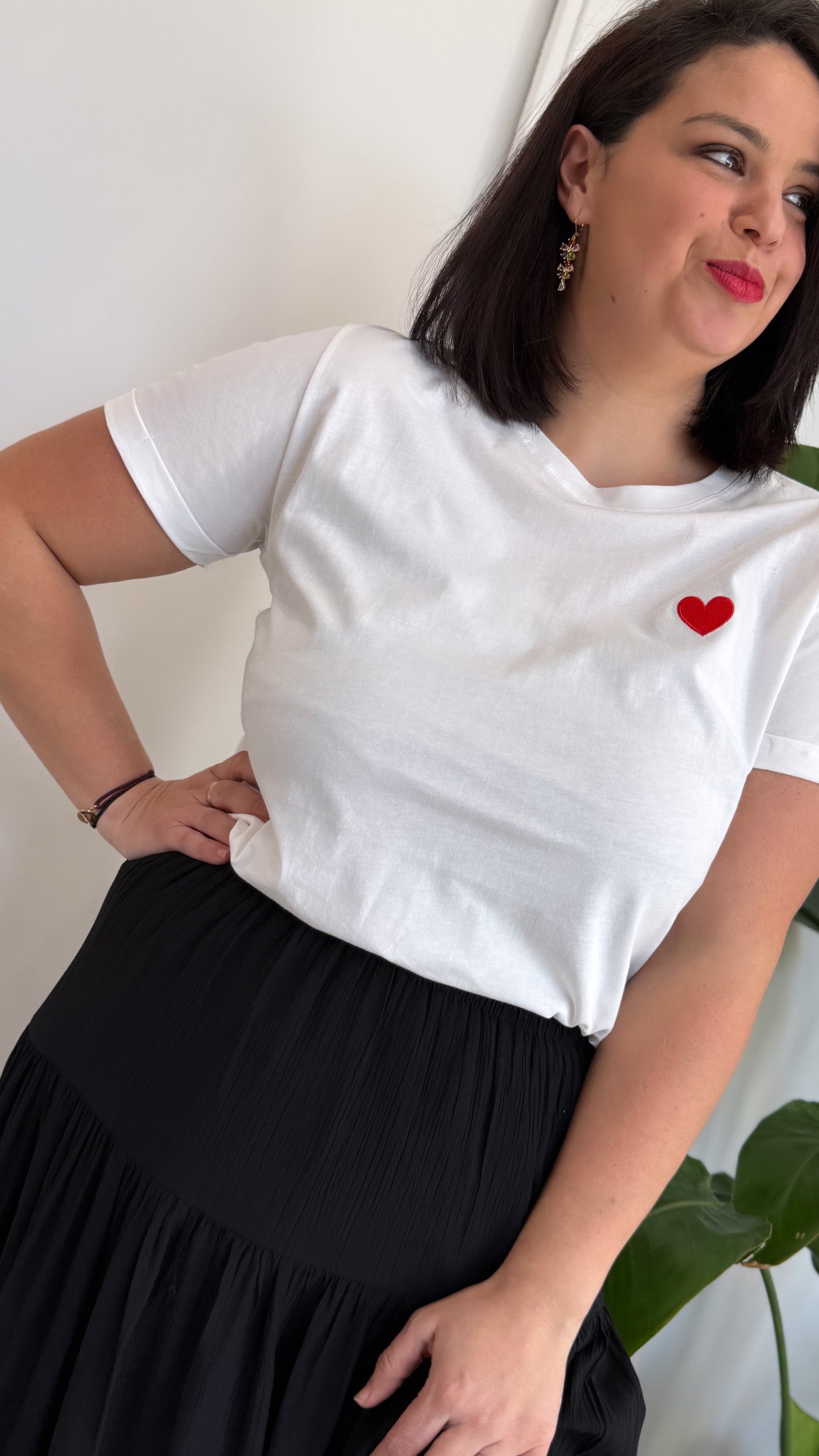 T-SHIRT EMA BLANC