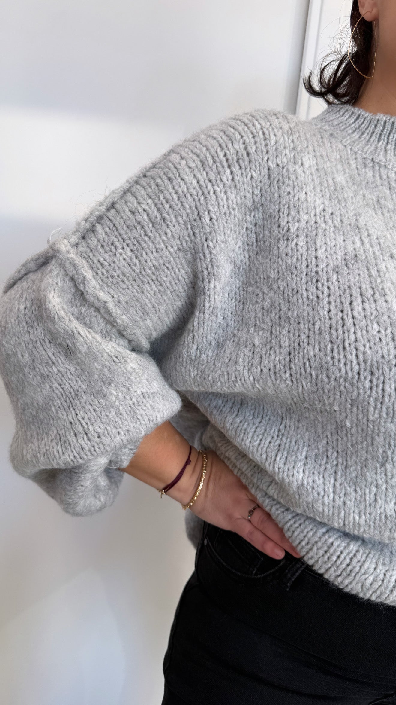 PULL BERRY GRIS