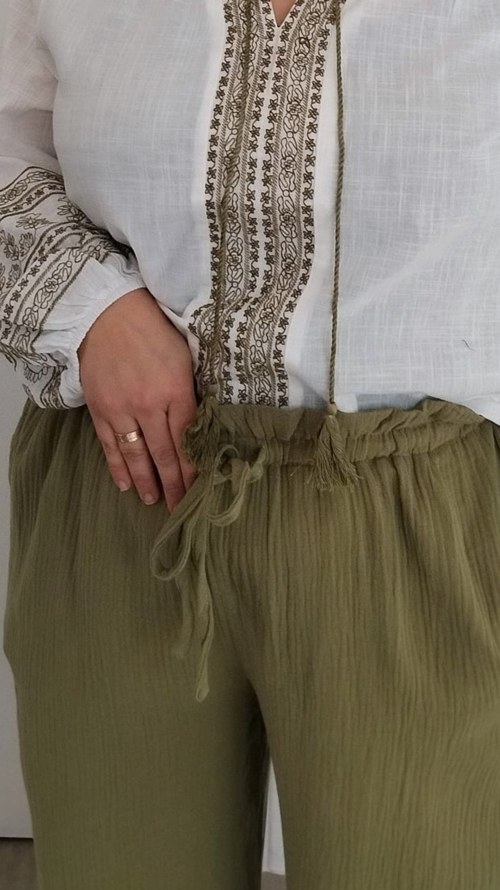 PANTALON CAPUCINE KAKI
