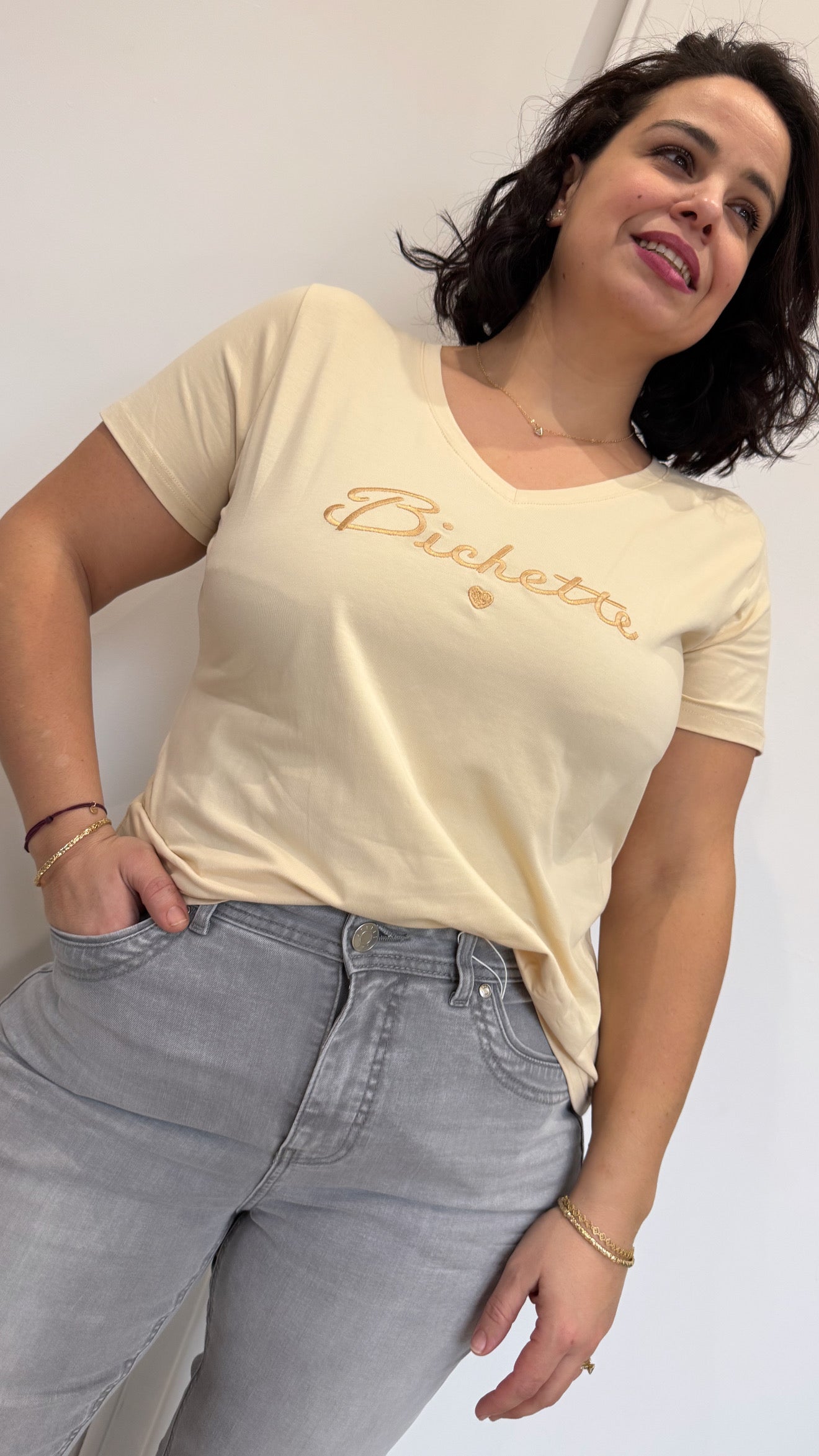 T-SHIRT BICHETTE BEIGE