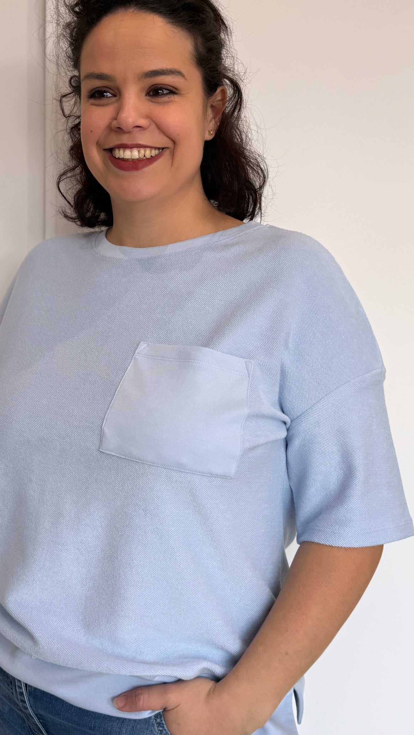 T-SHIRT SELINE BLEU