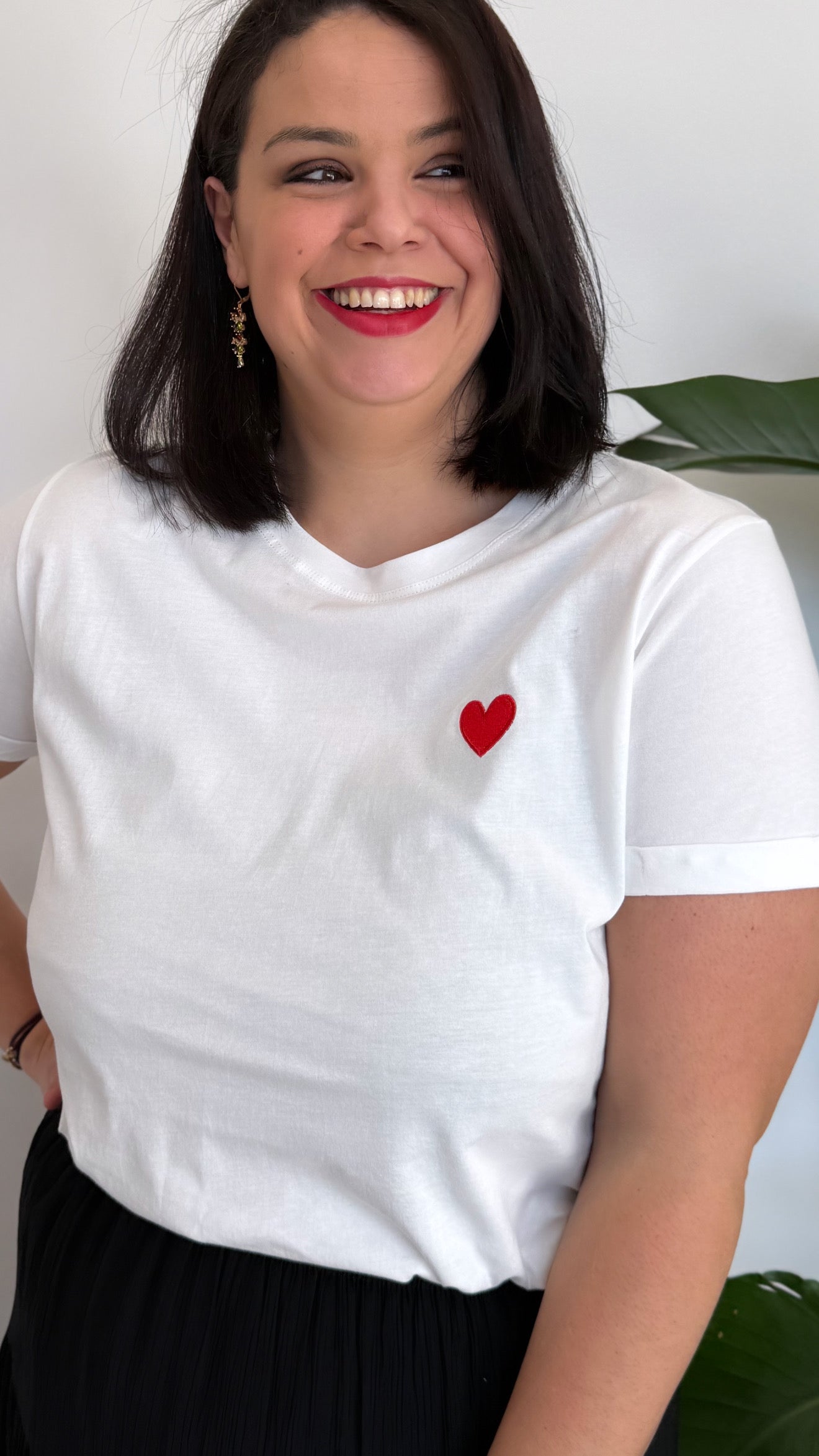T-SHIRT EMA BLANC