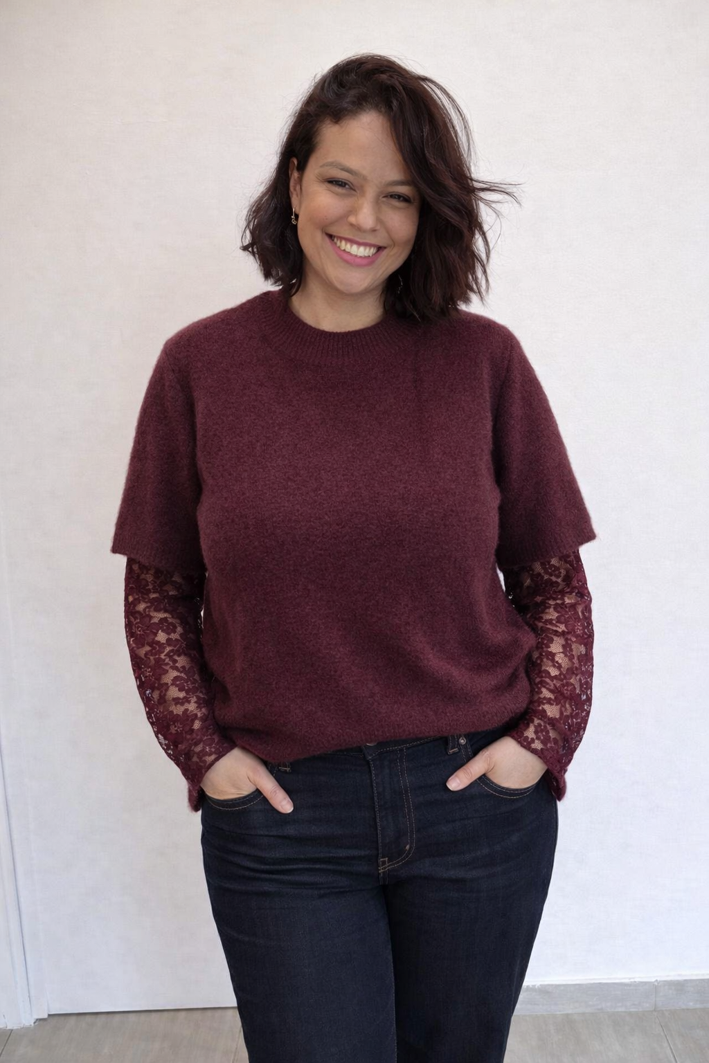 PULL JULIE BORDEAUX