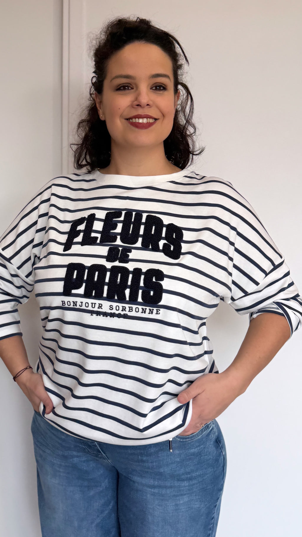 T-SHIRT MARINIERE FRANCE CECIL