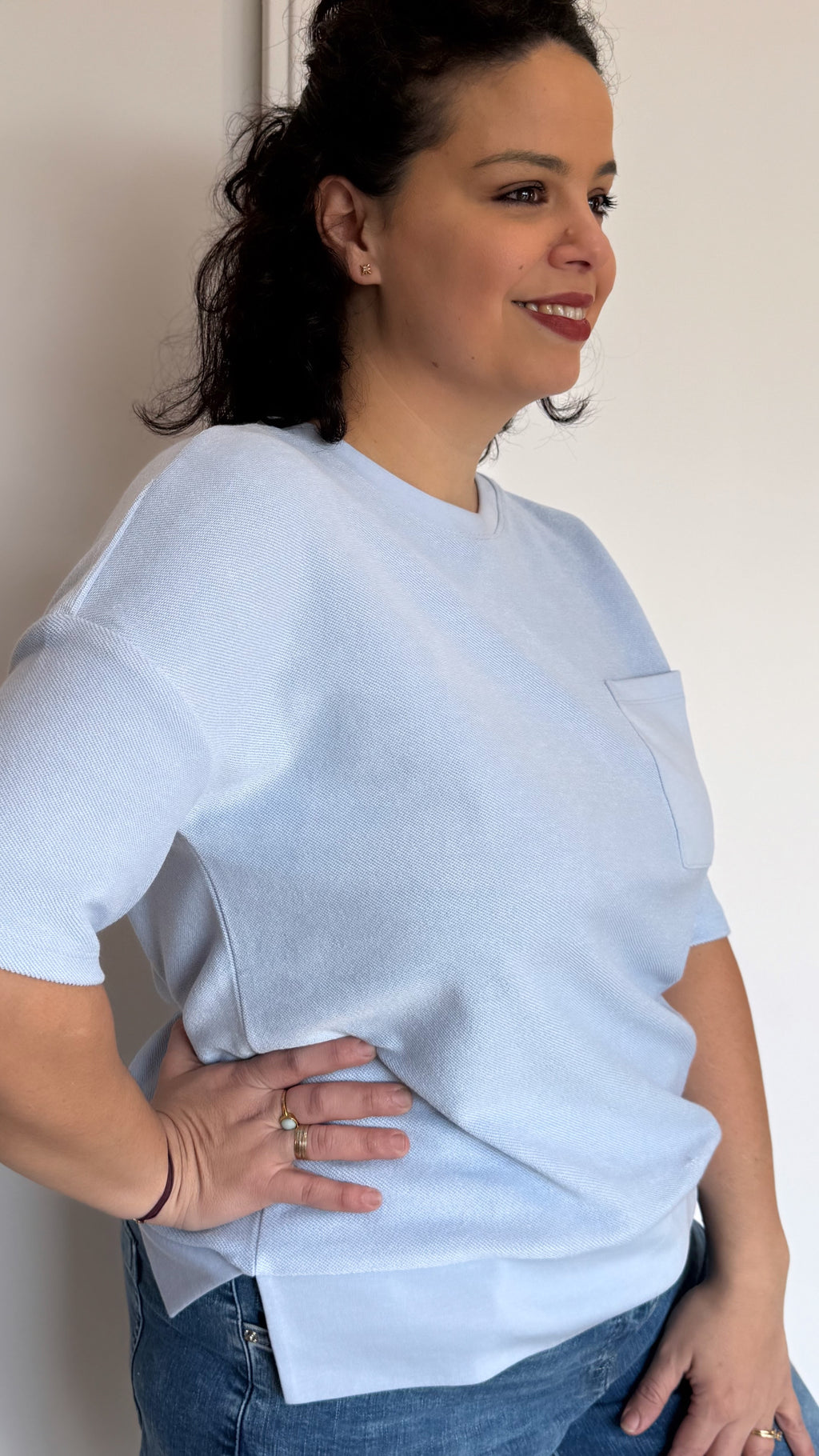 T-SHIRT SELINE BLEU