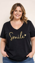 T-SHIRT SMILE NOIR