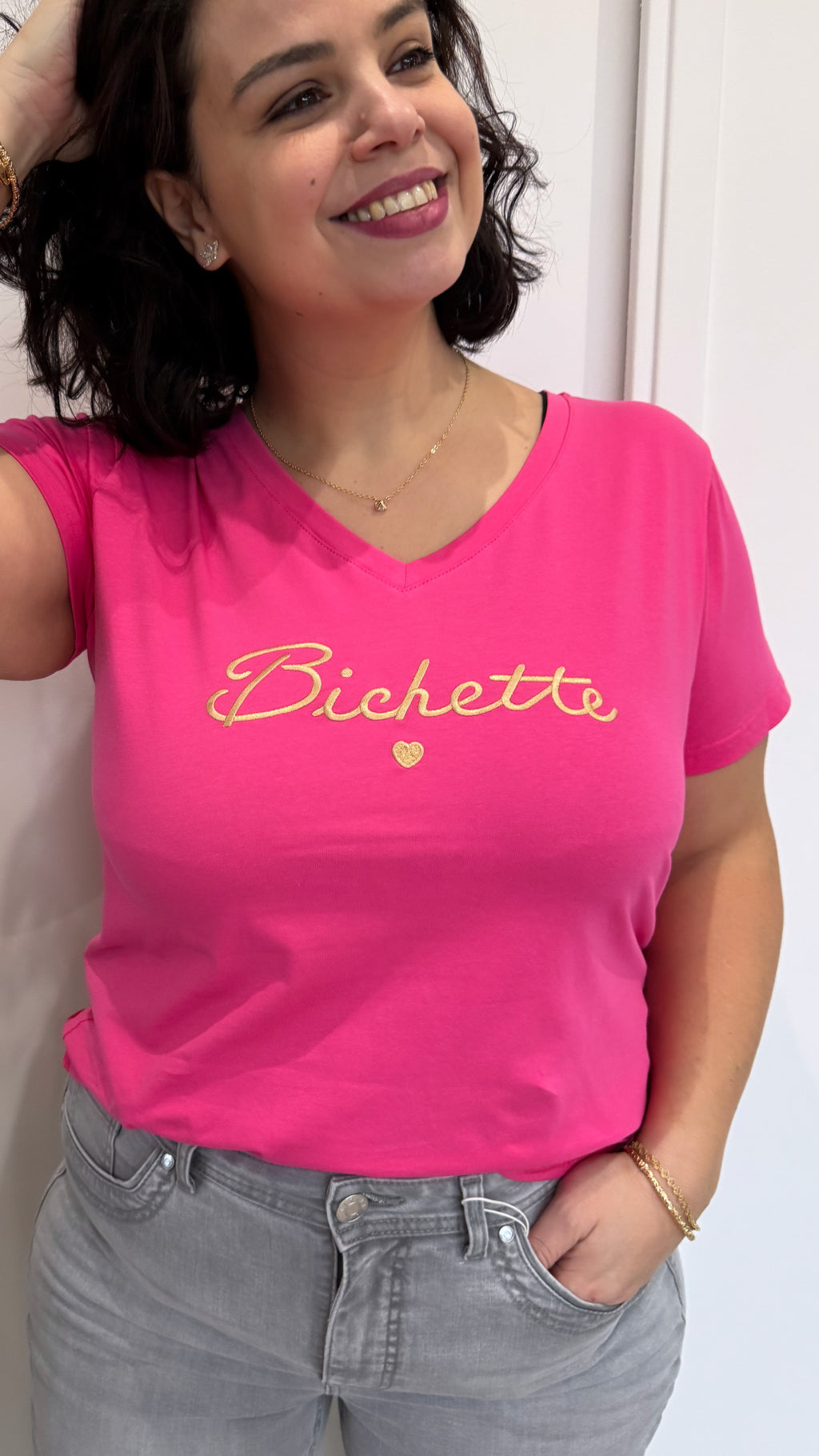 T-SHIRT BICHETTE FUSHIA
