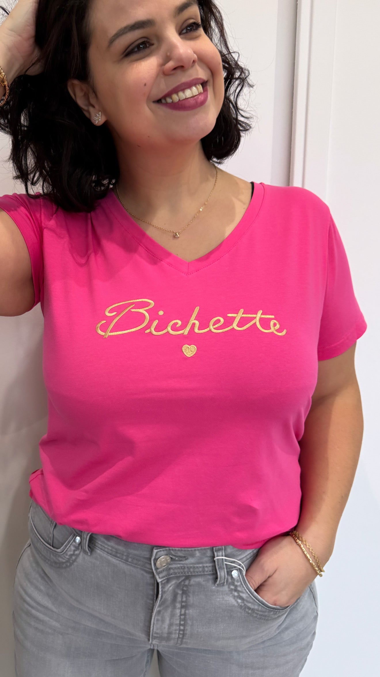 T-SHIRT BICHETTE FUSHIA