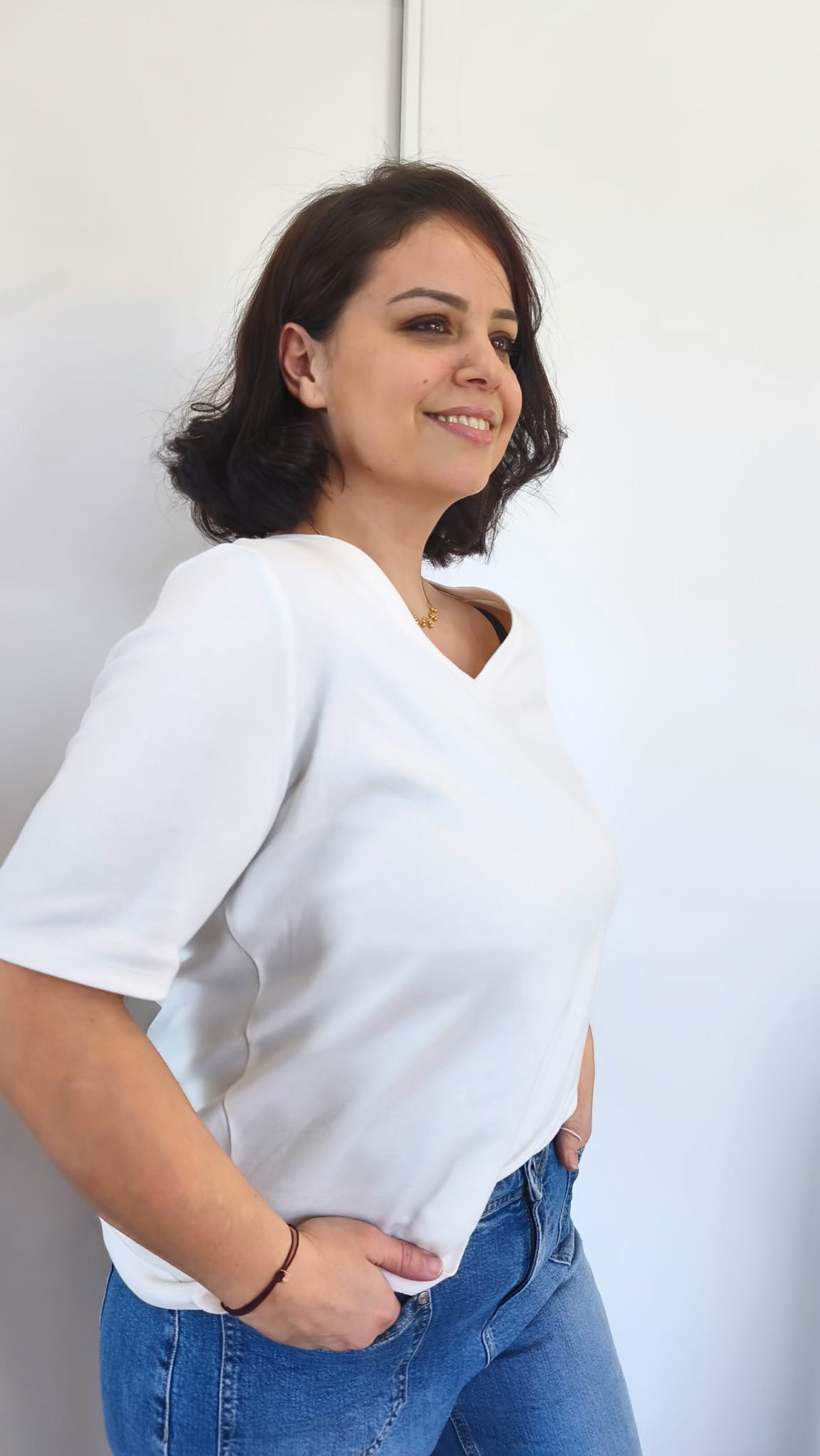 T-SHIRT MAYA BLANC