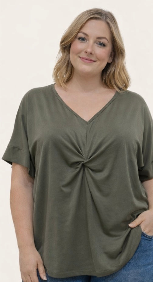 T-SHIRT LUCIE KAKI