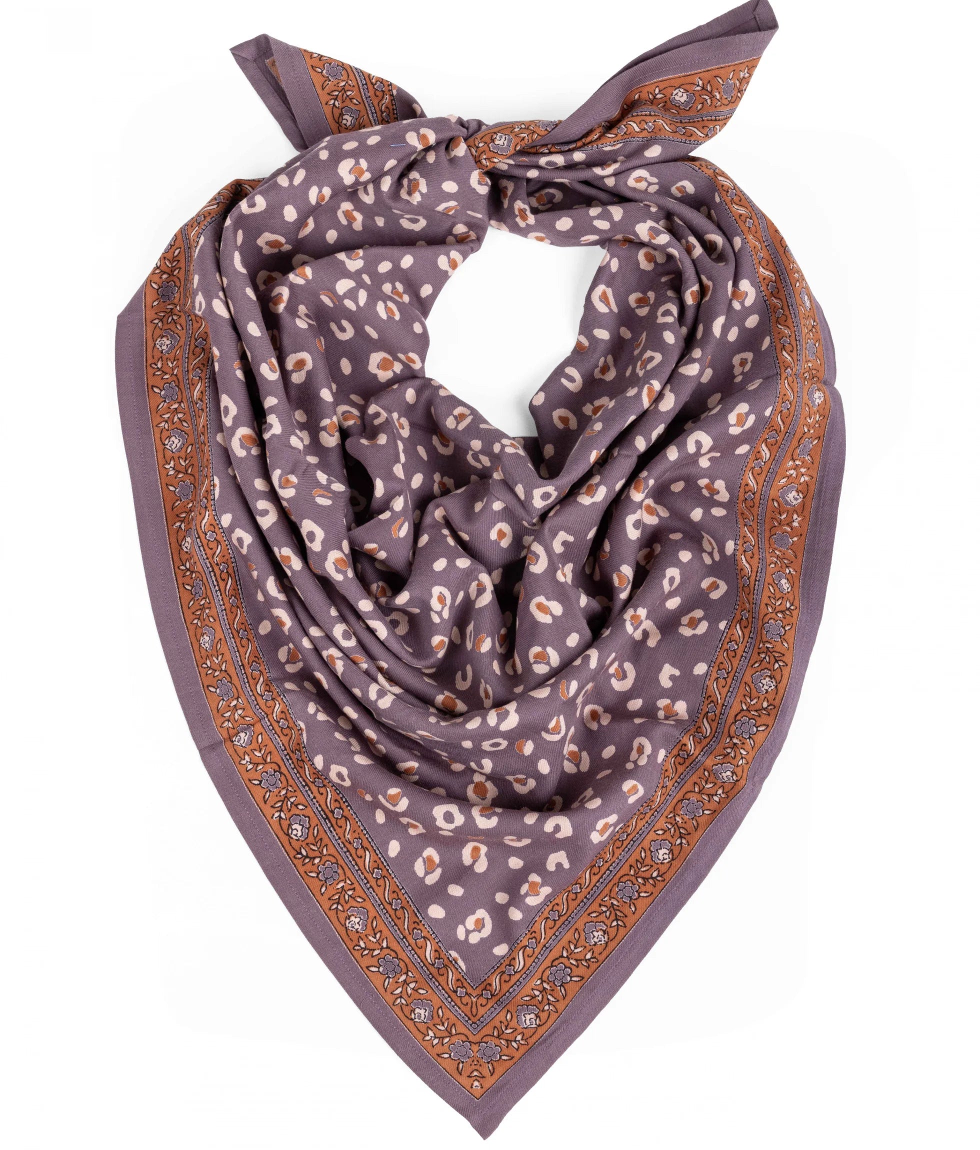 FOULARD COTON LÉO VIOLINE