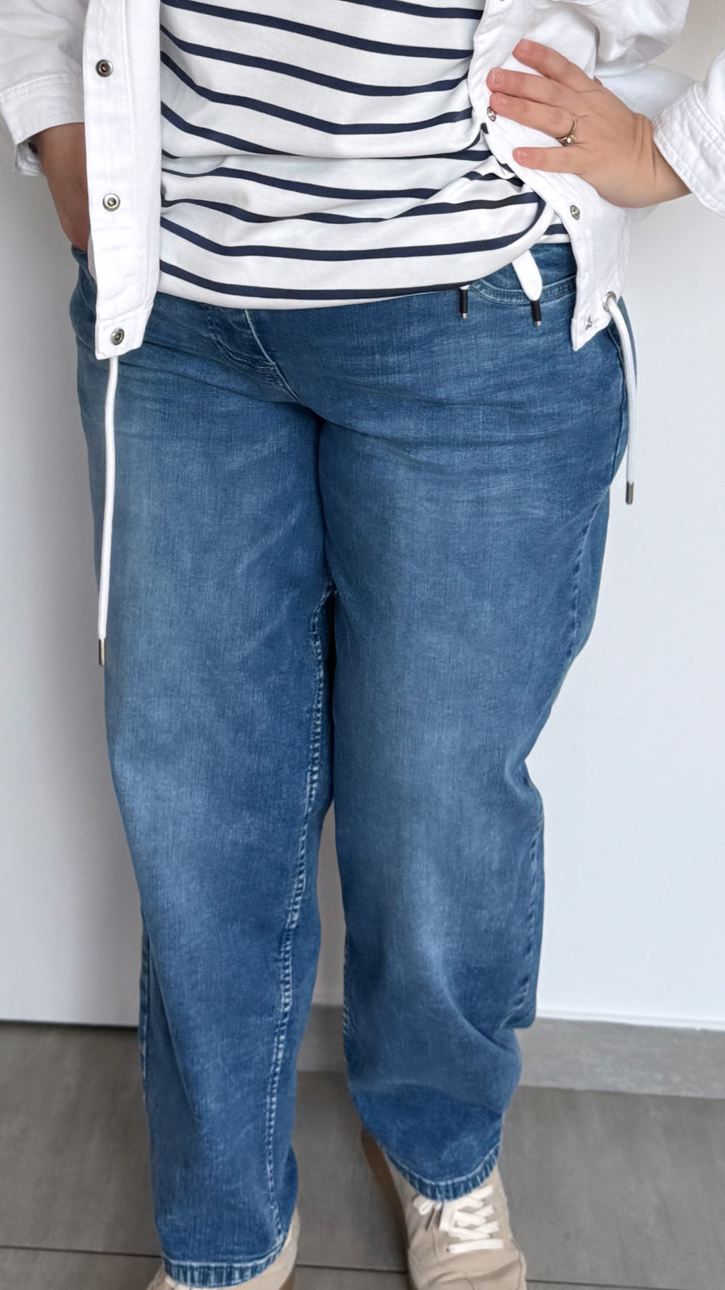 JEANS BARREL SCARLETT