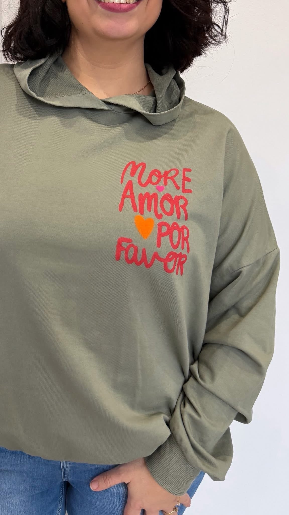 SWEAT AMORE KAKI