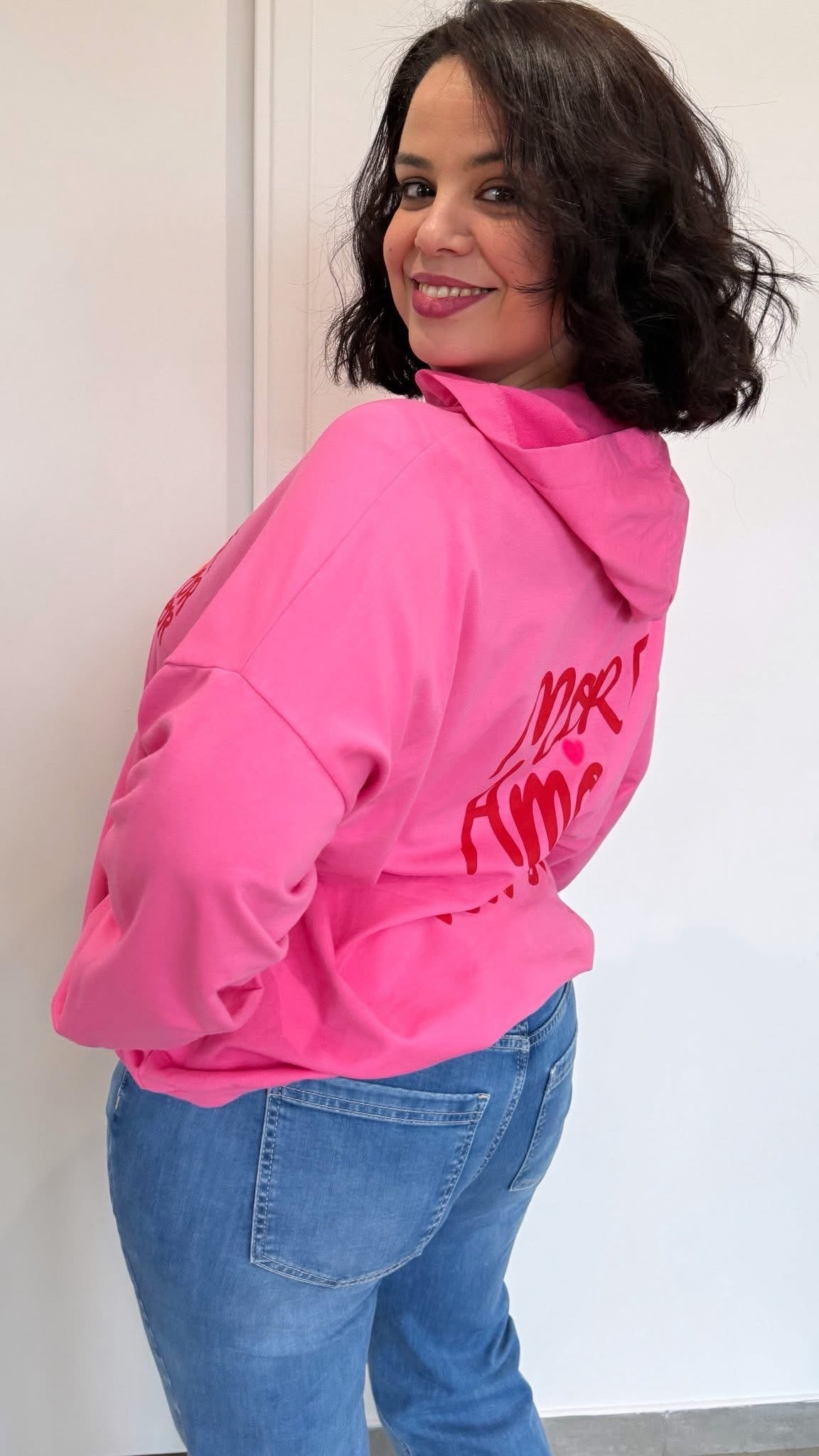 SWEAT AMORE FUSHIA