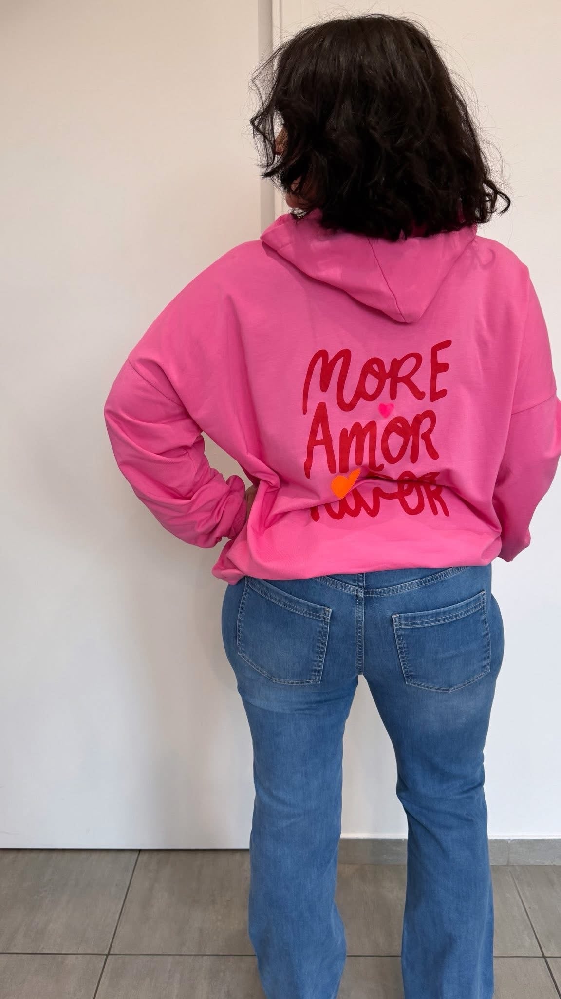 SWEAT AMORE FUSHIA