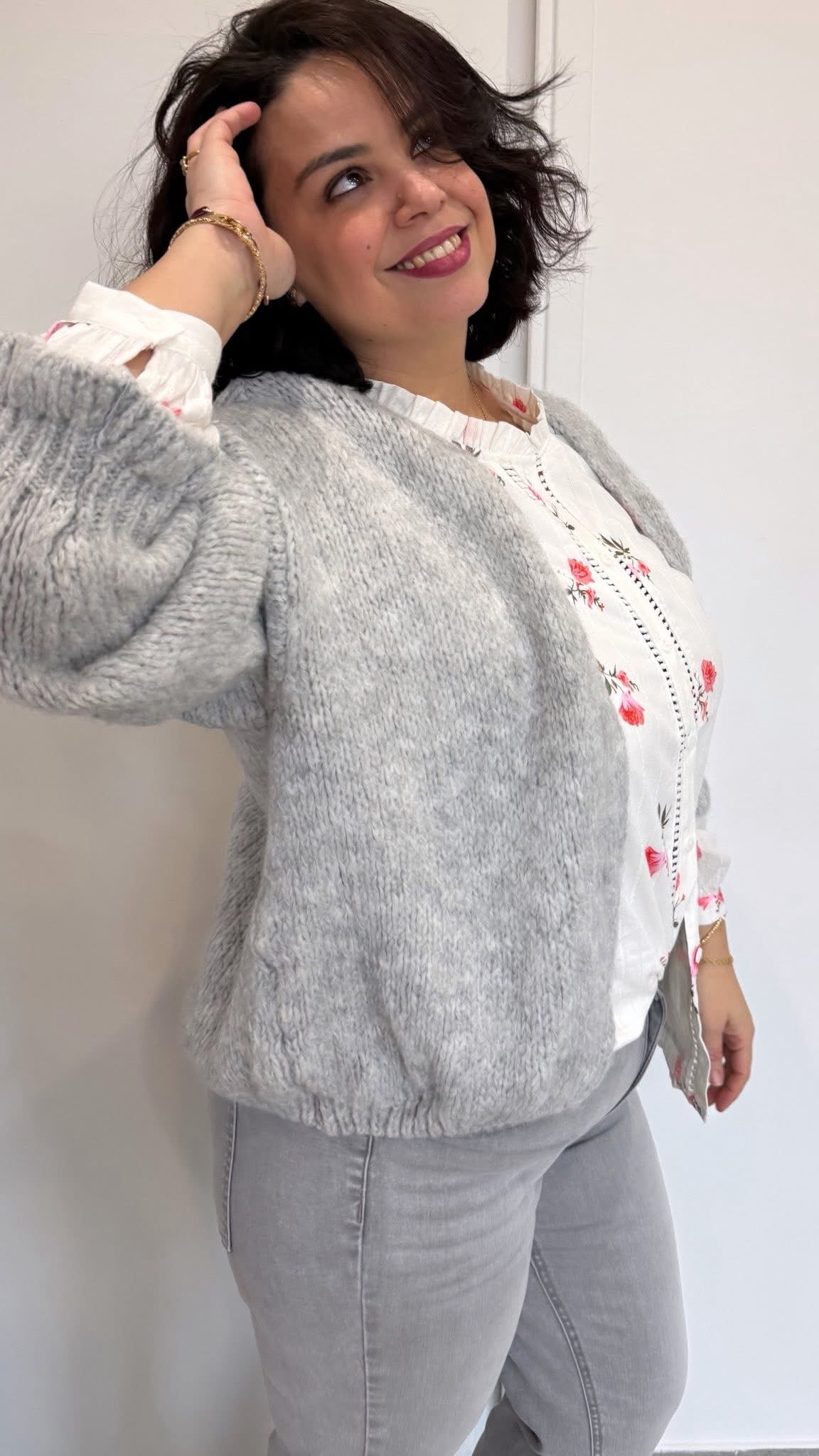 GILET PALOMA GRIS