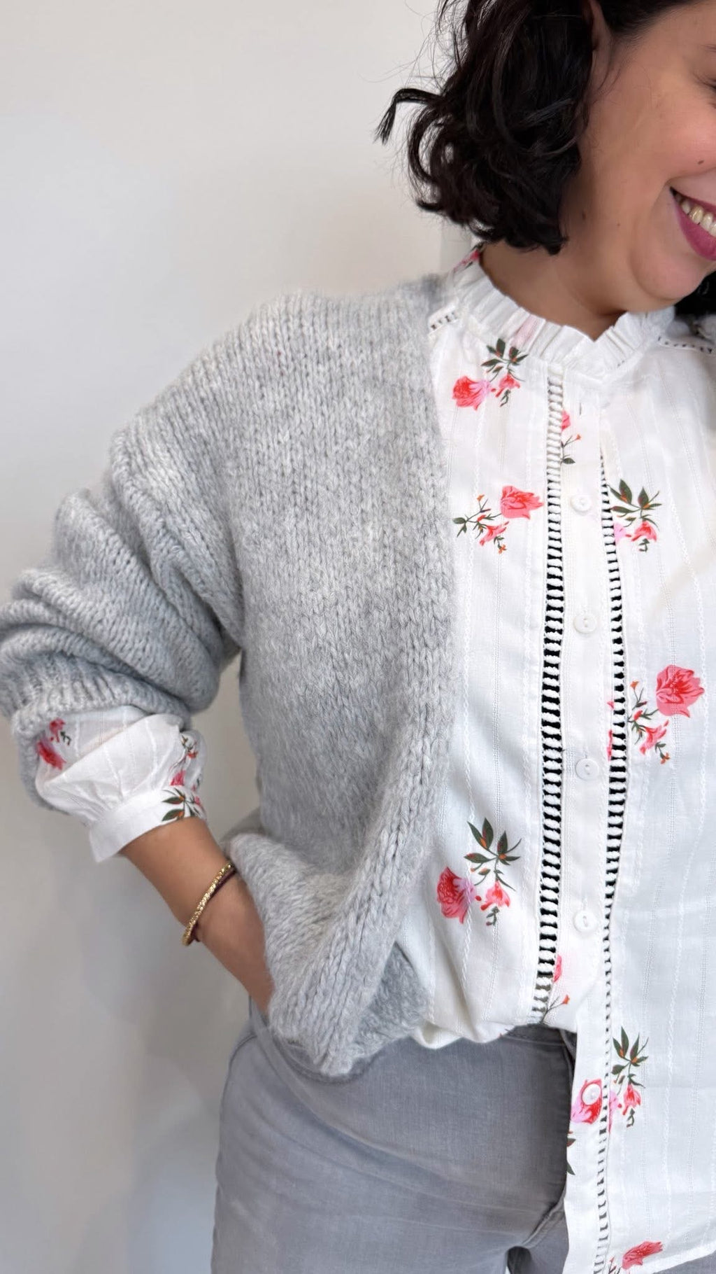 GILET PALOMA GRIS