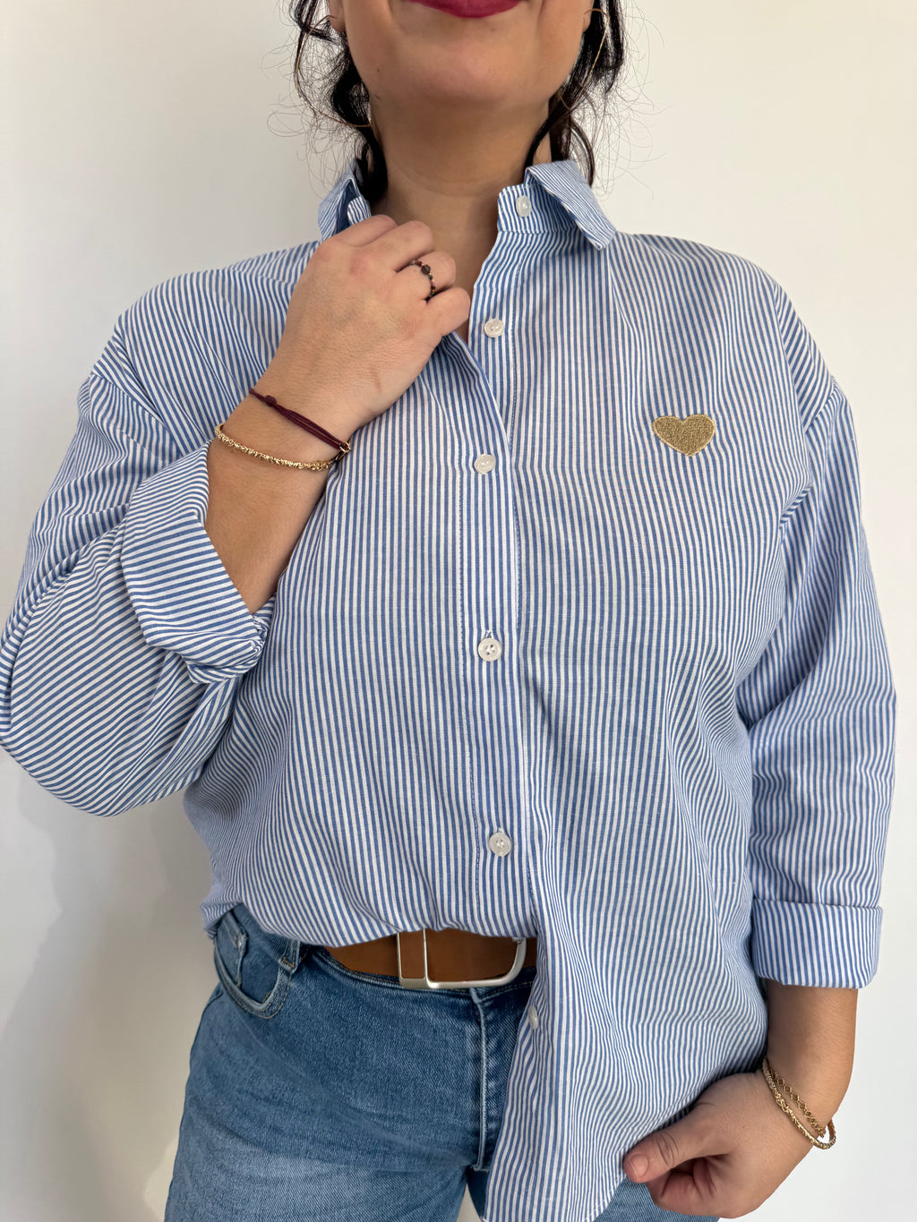 CHEMISE SOFIA COEUR BLEUE