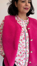 GILET ROSELYNE FUSHIA