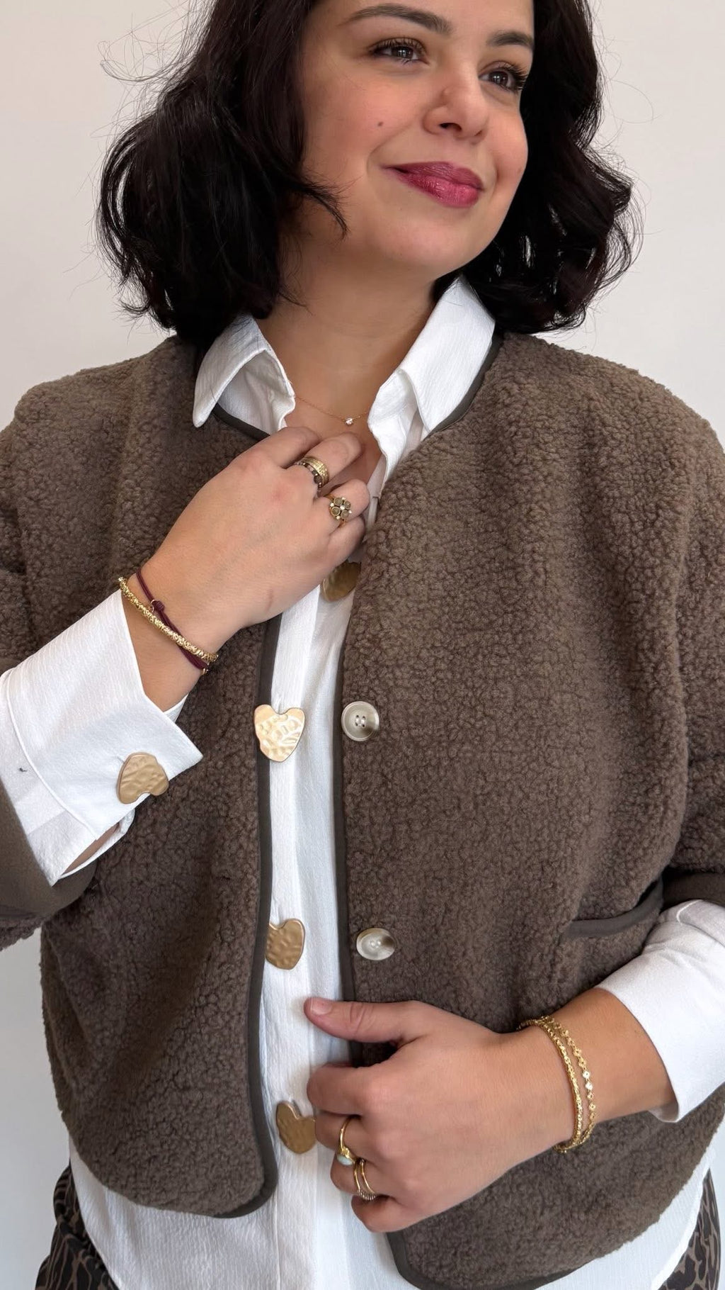 VESTE ANOUK TAUPE