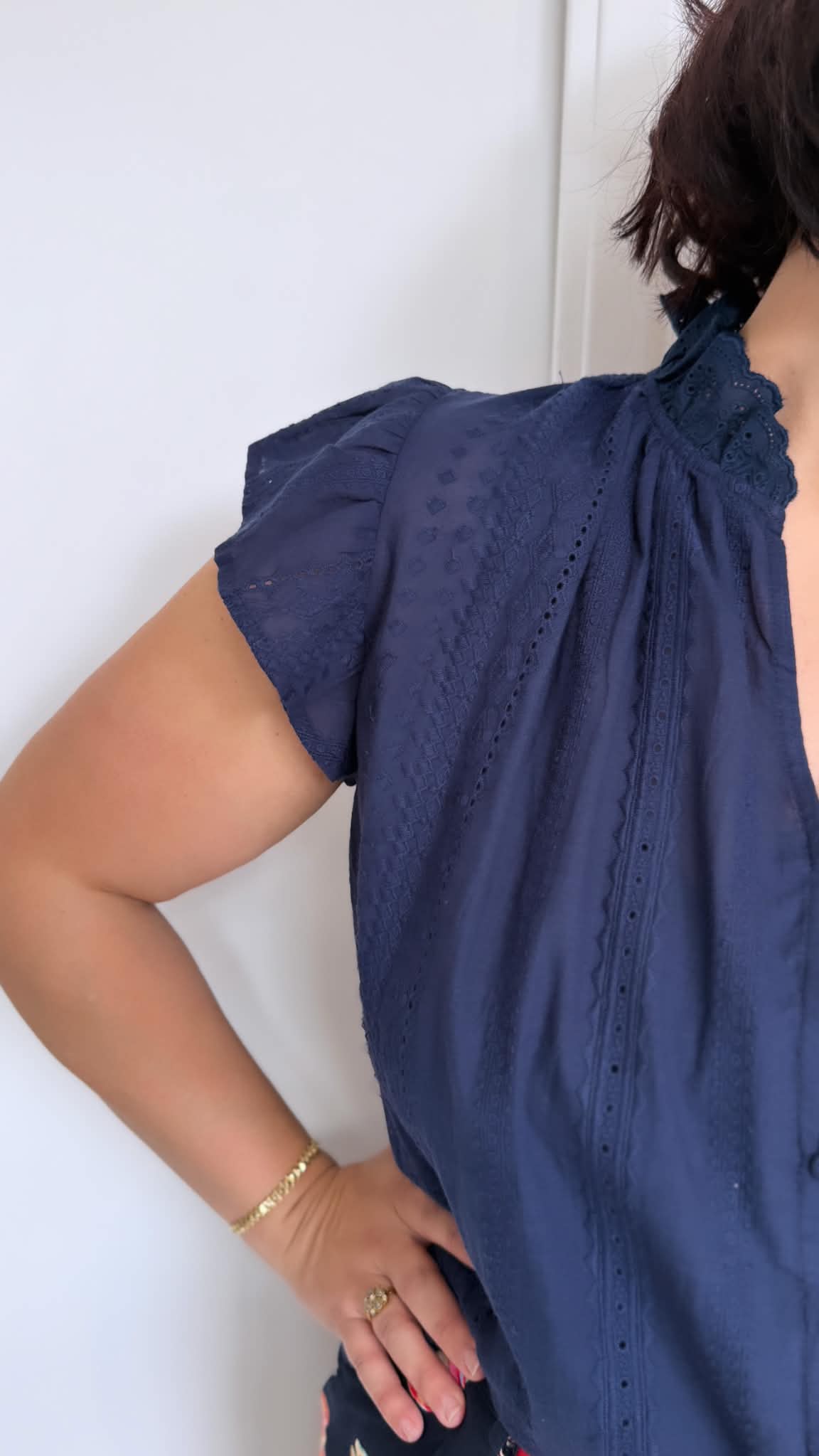 BLOUSE ELIE MARINE