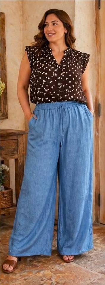 PANTALON NORA BLEU