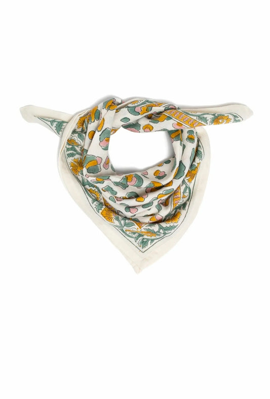 FOULARD GM ROSA LEOPARD SAUGE