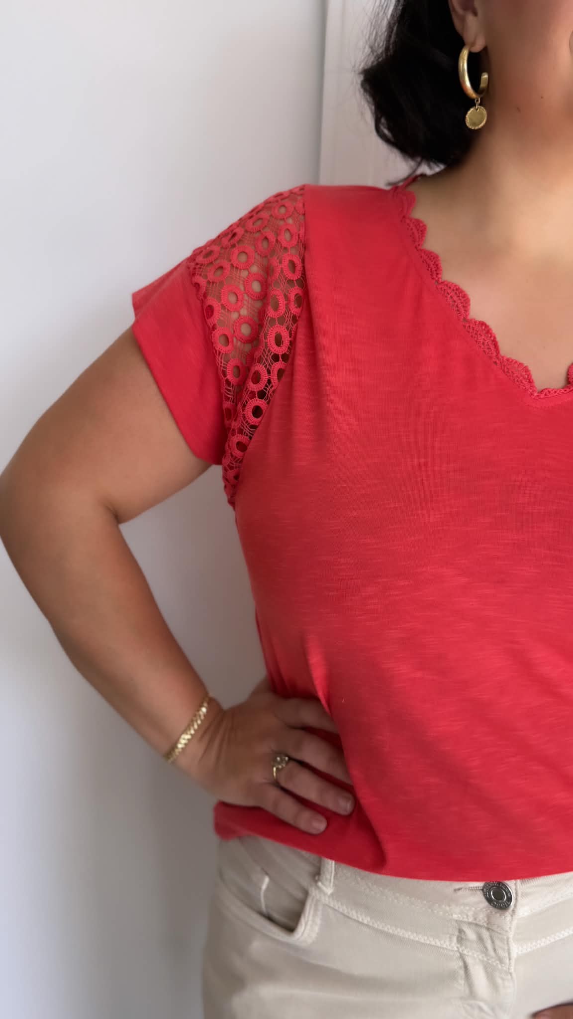 T-SHIRT ZELYA CORAIL