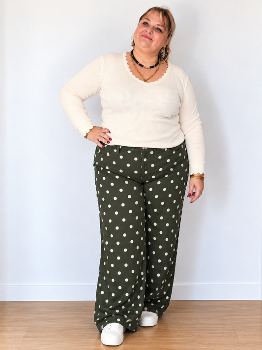 PANTALON POPIE KAKI