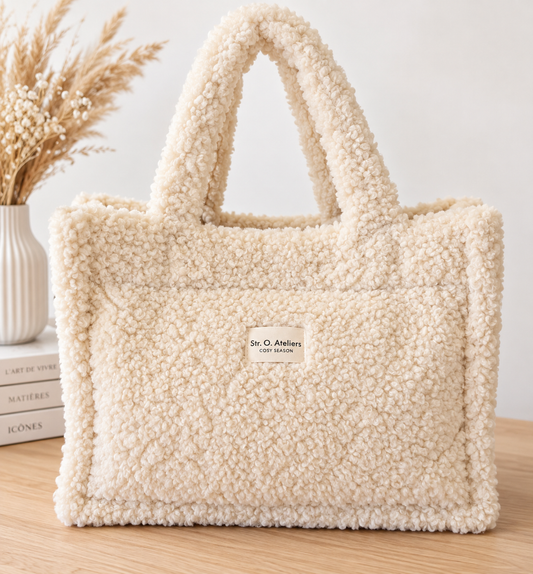 CABAS PELUCHE BEIGE