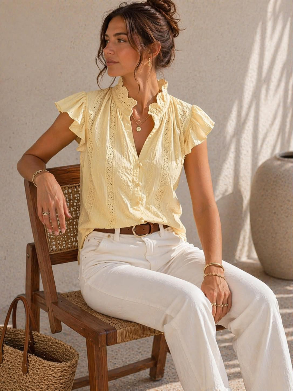 BLOUSE ELIE JAUNE